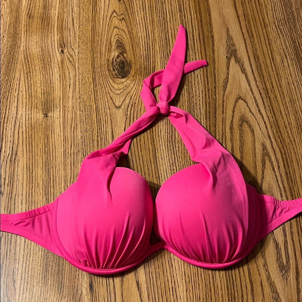 VENUS Pink Halter Bikini Top